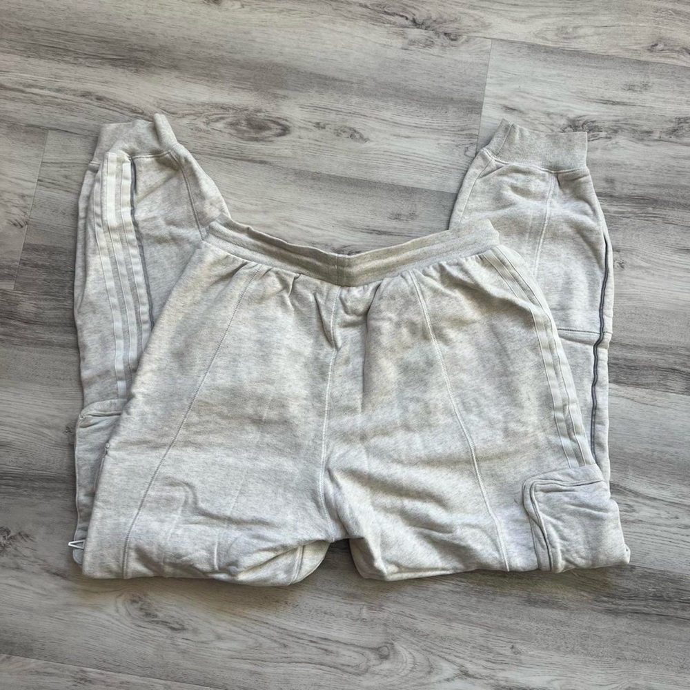 adidas Light Gray Cargo track Pants - Picture 2 of 4